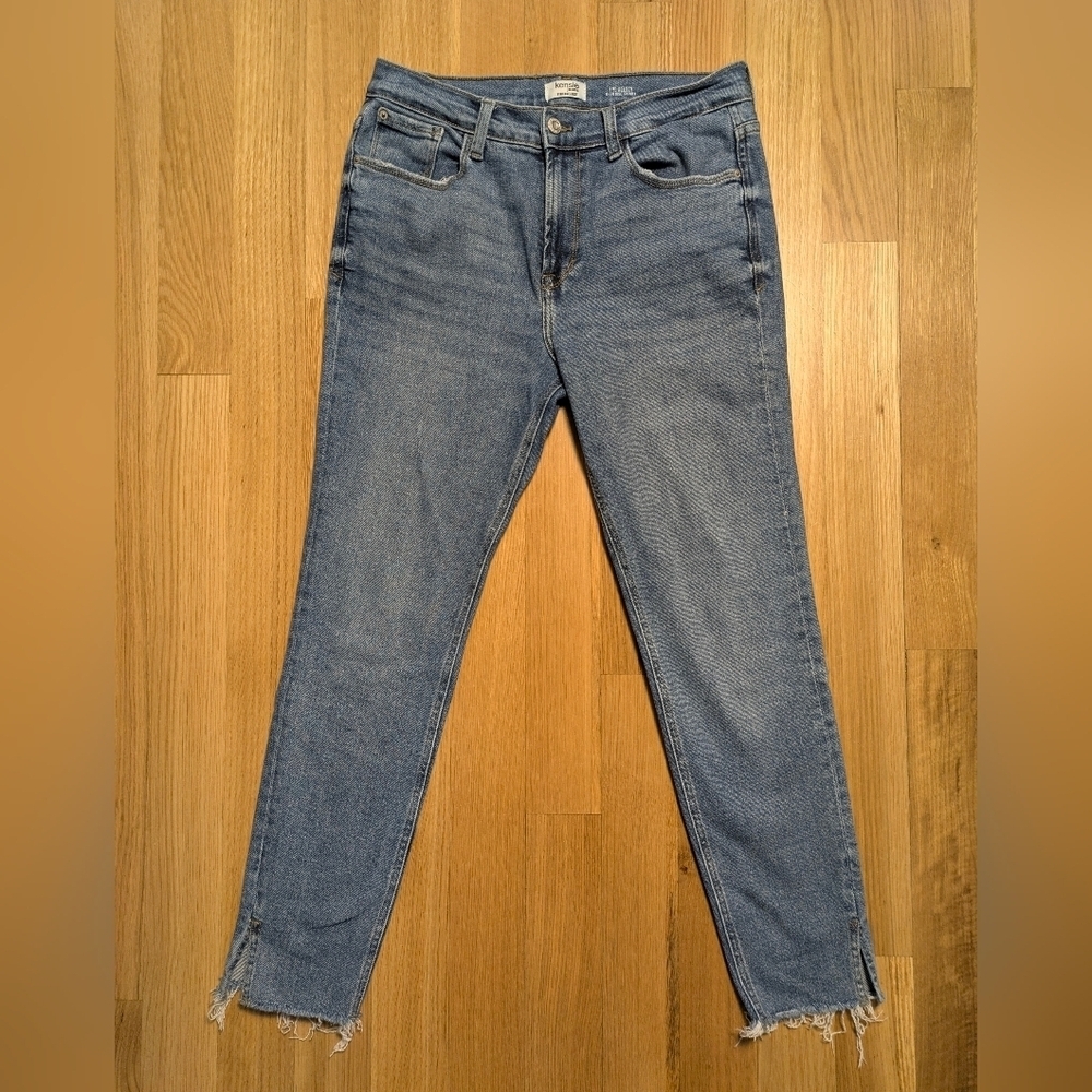 Kensie Jeans for Women The Kelsey Vintage High-Rise Skinny Raw Edge Hem Sz 8 /29